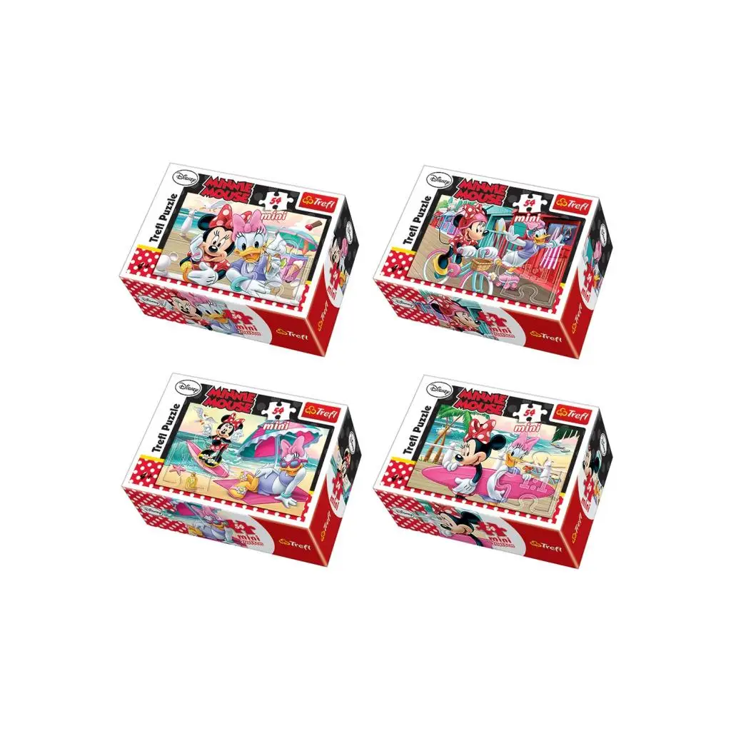 Trefl Disney Licensed Minnie Mouse & Daisy Mini Puzzle Set 4 PCs 54 Piece Jigsaw Puzzle
Trefl Disney Licensed Minnie Mouse & Daisy Mini Puzzle Set 4 PCs 54 Piece Jigsaw Puzzle
