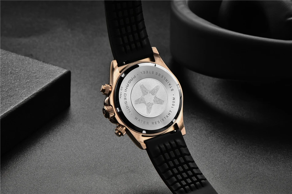 2020 New PAGANI DESIGN Luxury Brand Mens Sports Watches Waterproof Chronograph Japan VK63 Quartz Movement Watch Rubber Strap