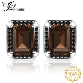 Jewelrypalace Men's Natural Smoky Quartz Black Spinel Anniversary Wedding Cufflinks 925 Sterling Silver 
Jewelrypalace Men's Natural Smoky Quartz Black Spinel Anniversary Wedding Cufflinks 925 Sterling Silver