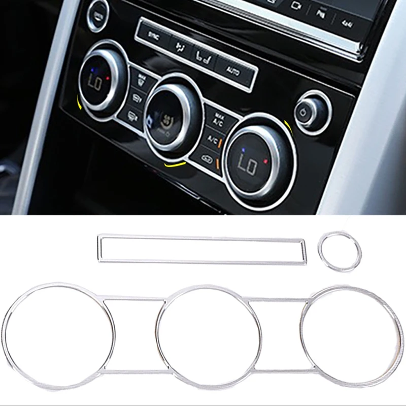Aluminum Central Control Air Conditioning AC Button Trim Frame Fit for Land Rover Discovery 5 LR5 2017-2019
Aluminum Central Control Air Conditioning AC Button Trim Frame Fit for Land Rover Discovery 5 LR5 2017-2019