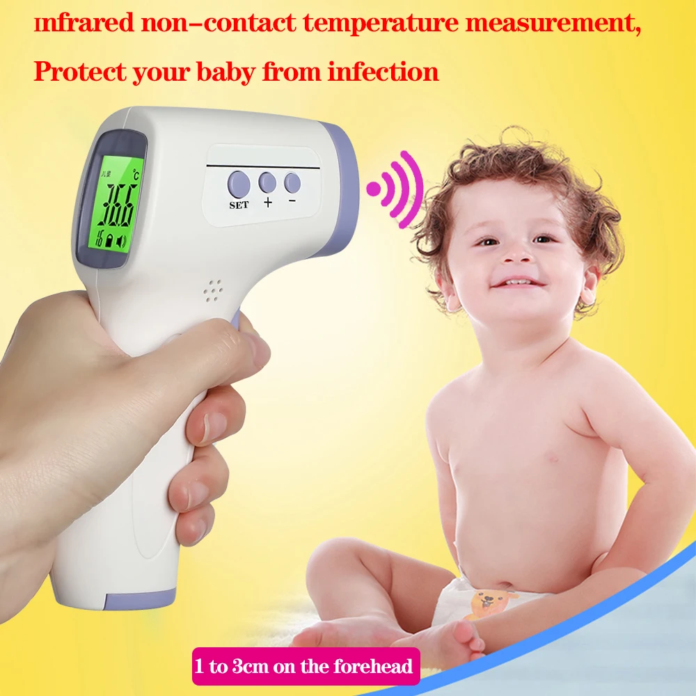 Muti-fuction Forehead Digital Thermometer for Baby Adult Non Contact Infrared Thermometer Body Temperature Fever Measure Tool
Muti-fuction Forehead Digital Thermometer for Baby Adult Non Contact Infrared Thermometer Body Temperature Fever Measure Tool