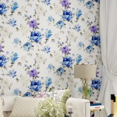 Warm Pastoral Style Big Flower Clothing Store PVC Wallpaper American Vintage Bedroom Background of Television in the Drawing Roo
Warm Pastoral Style Big Flower Clothing Store PVC Wallpaper American Vintage Bedroom Background of Television in the Drawing Roo