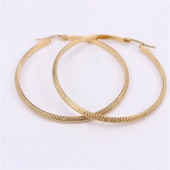 Stainless steel Hoop earrings 50mm Simple and easy Cute and exaggerated Lucky lady popular style Holiday dress party gifts LH881
Stainless steel Hoop earrings 50mm Simple and easy Cute and exaggerated Lucky lady popular style Holiday dress party gifts LH881