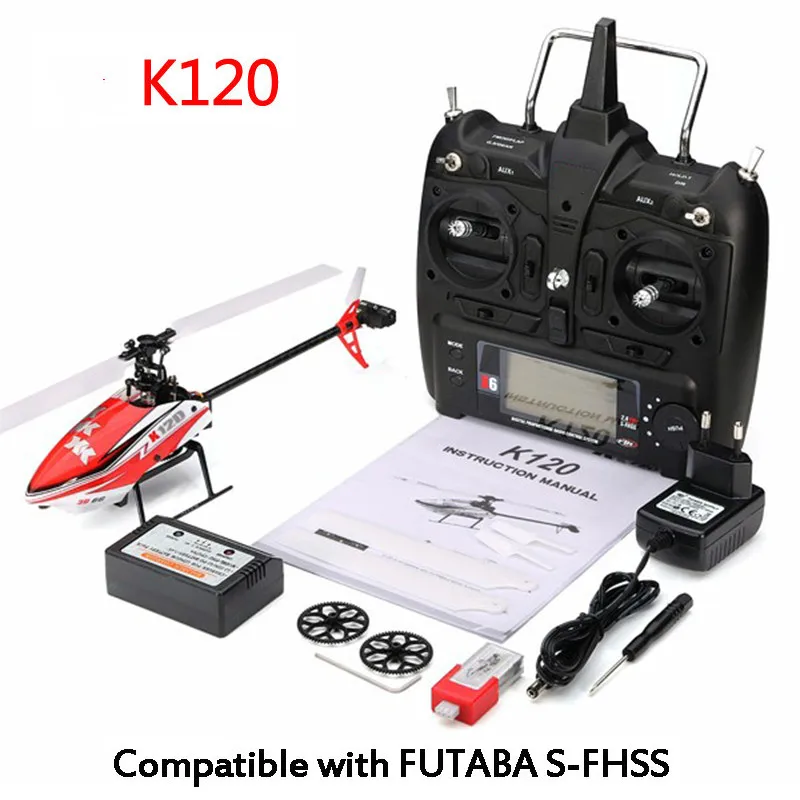 RC Helicopter K120 Shuttle 6CH Brushless 3D 6G System RTF BNF Air plane Remote Control Toys
RC Helicopter K120 Shuttle 6CH Brushless 3D 6G System RTF BNF Air plane Remote Control Toys
