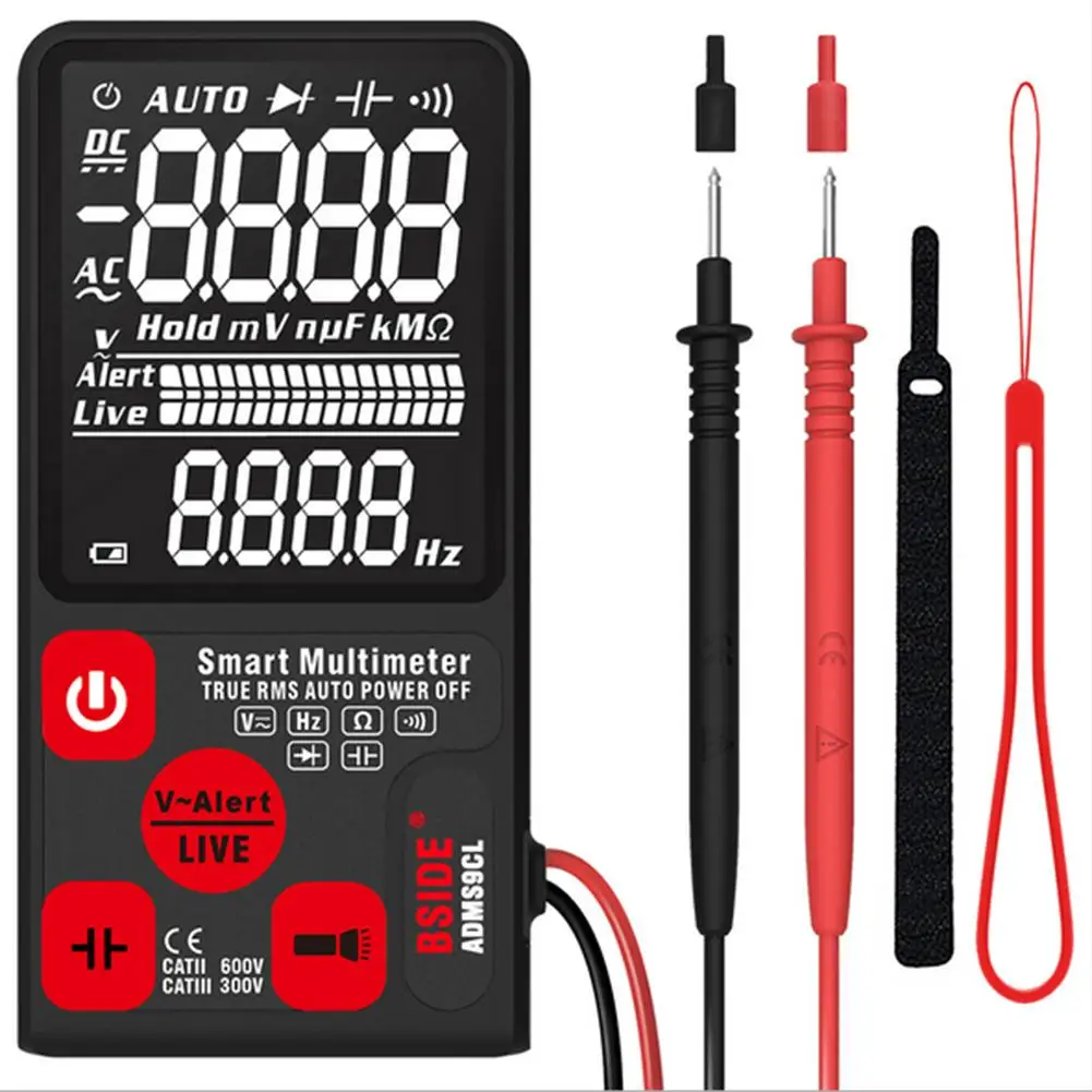 Portable Digital Multimeter Large LCD Display 3.5 voltmeter 3 Lines Voltage AC DC NCV Resistance Tester for BSIDE ADMS9 CL
Portable Digital Multimeter Large LCD Display 3.5 voltmeter 3 Lines Voltage AC DC NCV Resistance Tester for BSIDE ADMS9 CL