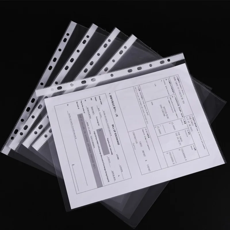 10PCS thickened 11-hole inner page transparent A4 loose-leaf file bag 4C file protection bag office supplies wholesale
10PCS thickened 11-hole inner page transparent A4 loose-leaf file bag 4C file protection bag office supplies wholesale