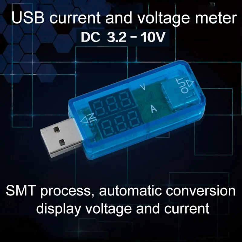 Voltage Current Meter USB Current Voltage Detector Monitor Portable USB Power Current And Voltage Tester LCD Voltage Tester
Voltage Current Meter USB Current Voltage Detector Monitor Portable USB Power Current And Voltage Tester LCD Voltage Tester