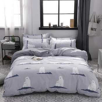 Gray Bedding Sets ,220×240 Duvet Cover Pillowcase 3pcs, 175×220 Quilt Cover,White polar bear pattern Queen King Bed Cover 2020
Gray Bedding Sets ,220×240 Duvet Cover Pillowcase 3pcs, 175×220 Quilt Cover,White polar bear pattern Queen King Bed Cover 2020