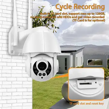 1080P WiFi PTZ IP Camera Face Detect Auto Tracking Security Camera 4X Digital Zoom Wireless Network Waterproof Outdoor Camera
1080P WiFi PTZ IP Camera Face Detect Auto Tracking Security Camera 4X Digital Zoom Wireless Network Waterproof Outdoor Camera