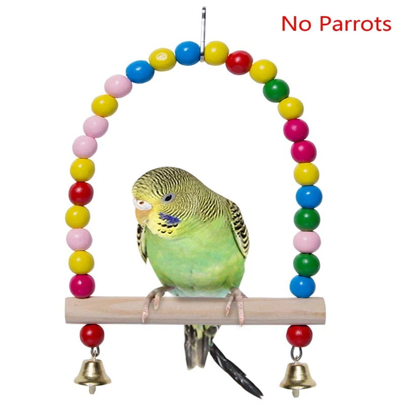 cacat/úas y p/ájaros Wimagic 1 Soporte de Madera para molienda de Loro para Perchas de Juguete para Mascotas Accesorios Decorativos para periquitos