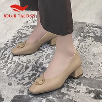 JOUIR TALONS Brand Design Genuine Leather Women Sandals Square Heels Square Toe Metal Decoration Summer Dress Woman Shoes
JOUIR TALONS Brand Design Genuine Leather Women Sandals Square Heels Square Toe Metal Decoration Summer Dress Woman Shoes