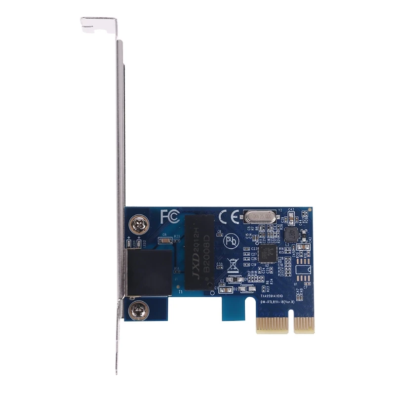 RTL8111F Chipset PCIe Gigabit PCI Express Card 10/100/1000Mbps RJ45 Lan Ethernet
RTL8111F Chipset PCIe Gigabit PCI Express Card 10/100/1000Mbps RJ45 Lan Ethernet