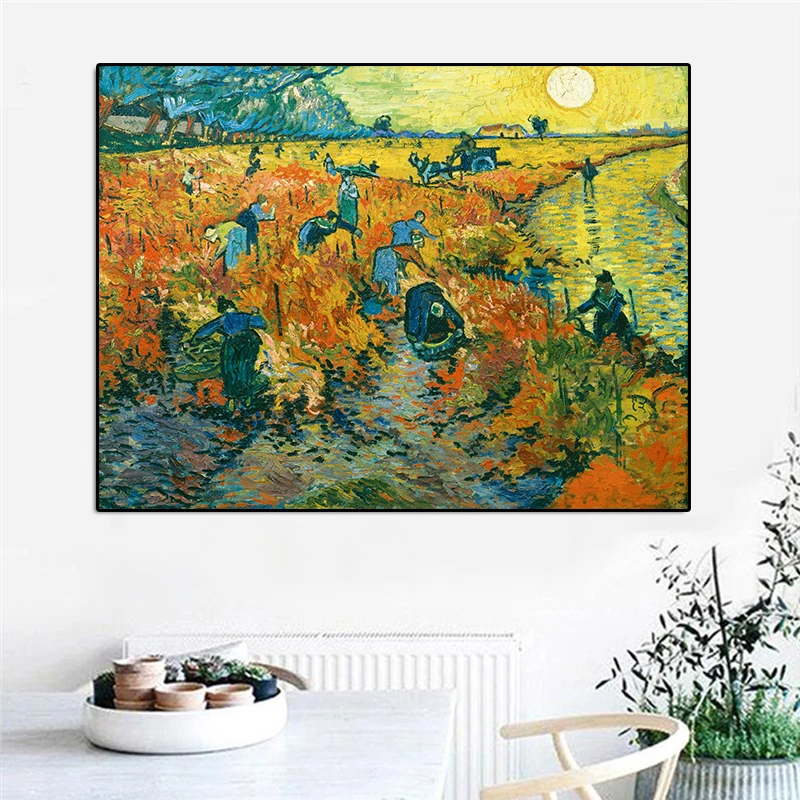 Red Vineyards by Van Gogh Famous Landscape Oil Painting on Canvas Posters and Prints Cuadros Wall Art Pictures For Living Room
Red Vineyards by Van Gogh Famous Landscape Oil Painting on Canvas Posters and Prints Cuadros Wall Art Pictures For Living Room
