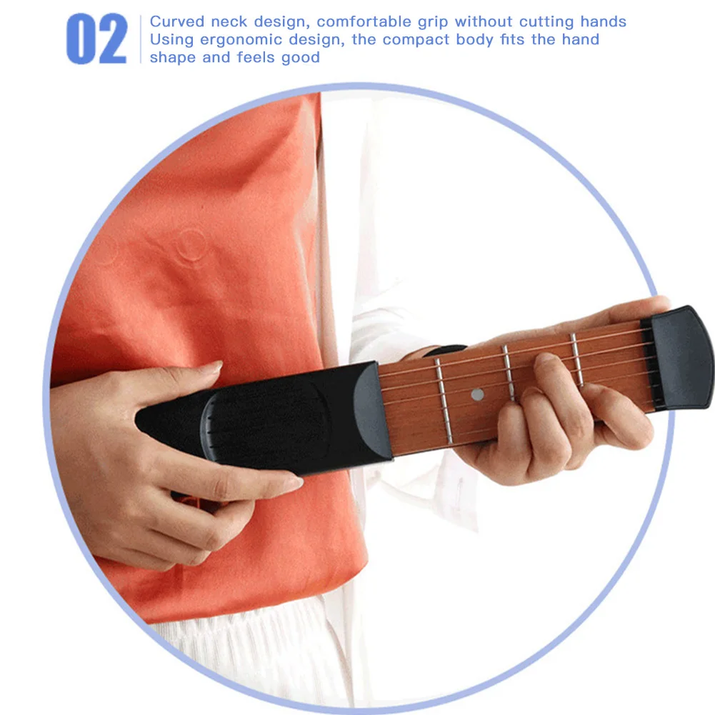 Pocket Guitar Portable Practice Guitar Practice Tool Portable Chord Trainer Guitar Finger Exercise and Chords Practice Tool
Pocket Guitar Portable Practice Guitar Practice Tool Portable Chord Trainer Guitar Finger Exercise and Chords Practice Tool