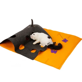 Cat Hide And Seek Mat Pet Toy Blanket Kitten Play Pad Hiding Carpet with Holes FPing
Cat Hide And Seek Mat Pet Toy Blanket Kitten Play Pad Hiding Carpet with Holes FPing