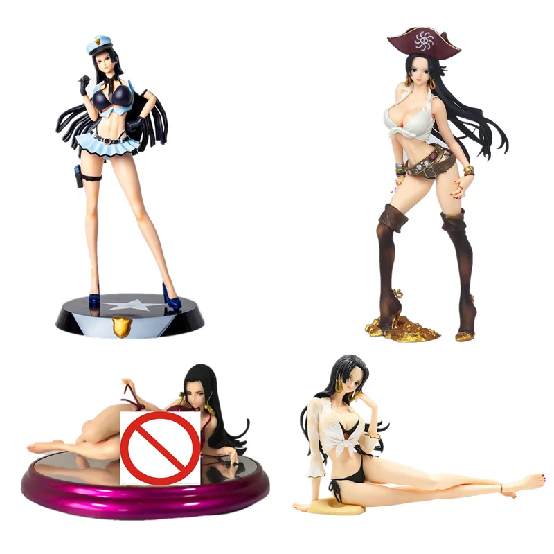 Сексуальная фигурка девушки 19 см Аниме One Piece Boa Hancock лежащий купальник