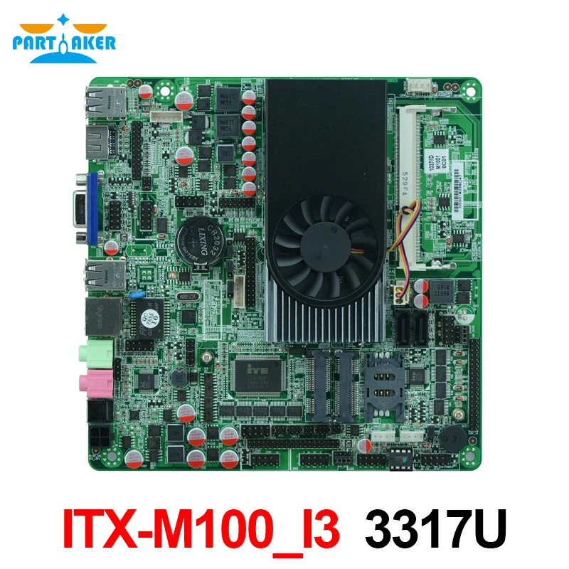 Partaker Intel I3 3317U ITX-M100_I3 Industrial Thin mainboard Embedded computer Motherboard with 10 RS232
Partaker Intel I3 3317U ITX-M100_I3 Industrial Thin mainboard Embedded computer Motherboard with 10 RS232