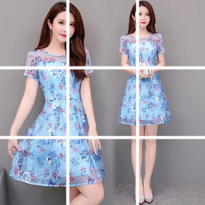 Summer Dress Paragraph 2019 New Style WOMEN'S Dress Printed Skirt Fairy Elegant Soft Veil Embroidered Versatile Skirt
Summer Dress Paragraph 2019 New Style WOMEN'S Dress Printed Skirt Fairy Elegant Soft Veil Embroidered Versatile Skirt