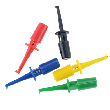 5PCS Small Single Test Hook Clip Test Probe for Electronic Testing Large Size Round Crocodile Clip Hook Test Clip Length 44mm
5PCS Small Single Test Hook Clip Test Probe for Electronic Testing Large Size Round Crocodile Clip Hook Test Clip Length 44mm
