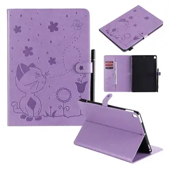 For iPad 10.2 2019 Case with Pencil Holder Embossed Cat Bee Folio Auto Sleep Wake Tablet Case for iPad Air 3 2019 Pro 10.5 2017
For iPad 10.2 2019 Case with Pencil Holder Embossed Cat Bee Folio Auto Sleep Wake Tablet Case for iPad Air 3 2019 Pro 10.5 2017