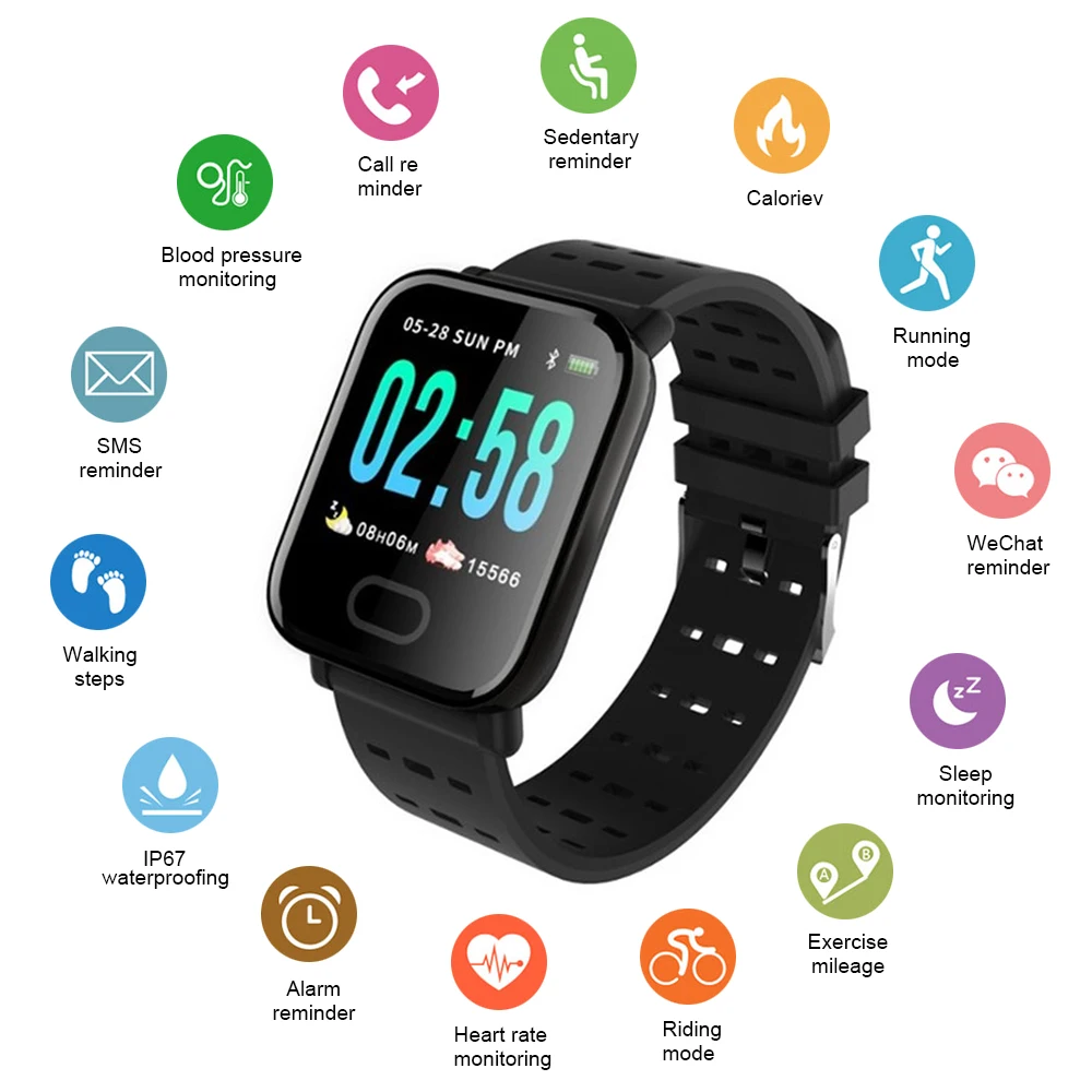 M20 Smart Watch Heart Rate Blood Pressure Monitor fitness Tracker For Android IOS Mobile Smart Bracelet Men Women
M20 Smart Watch Heart Rate Blood Pressure Monitor fitness Tracker For Android IOS Mobile Smart Bracelet Men Women