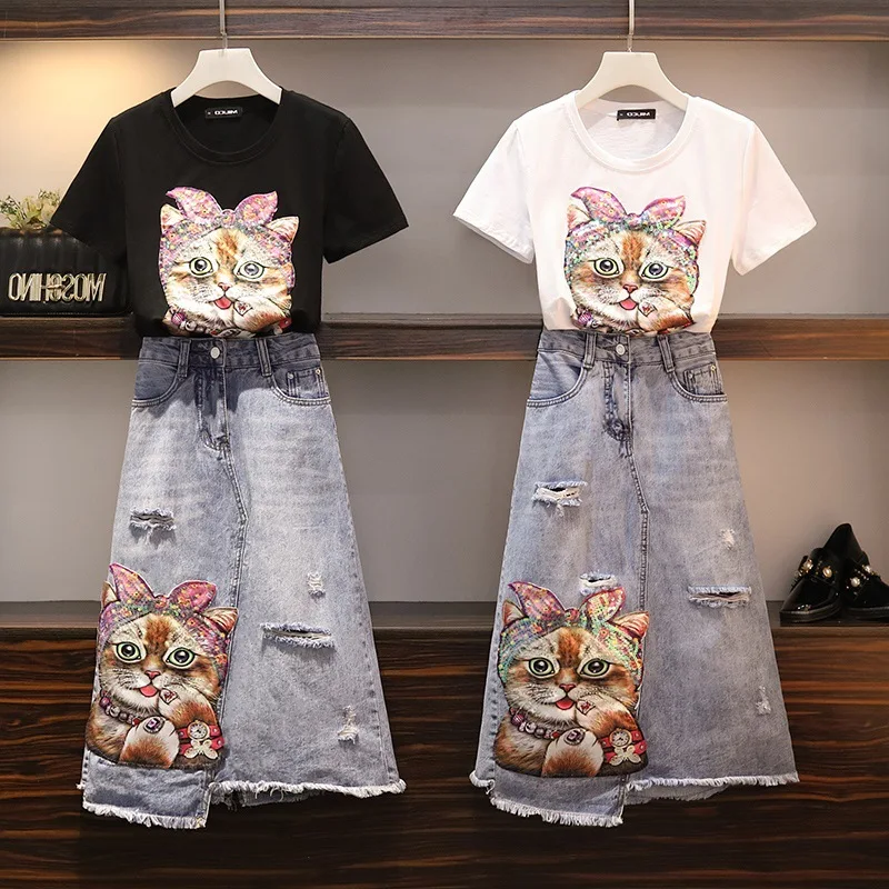 Large Size Dress 2019 Summer Wear New Style Two-Piece Set Fat Woman Online Celebrity French Hepburn Belly Covering Slimming Dres
Large Size Dress 2019 Summer Wear New Style Two-Piece Set Fat Woman Online Celebrity French Hepburn Belly Covering Slimming Dres