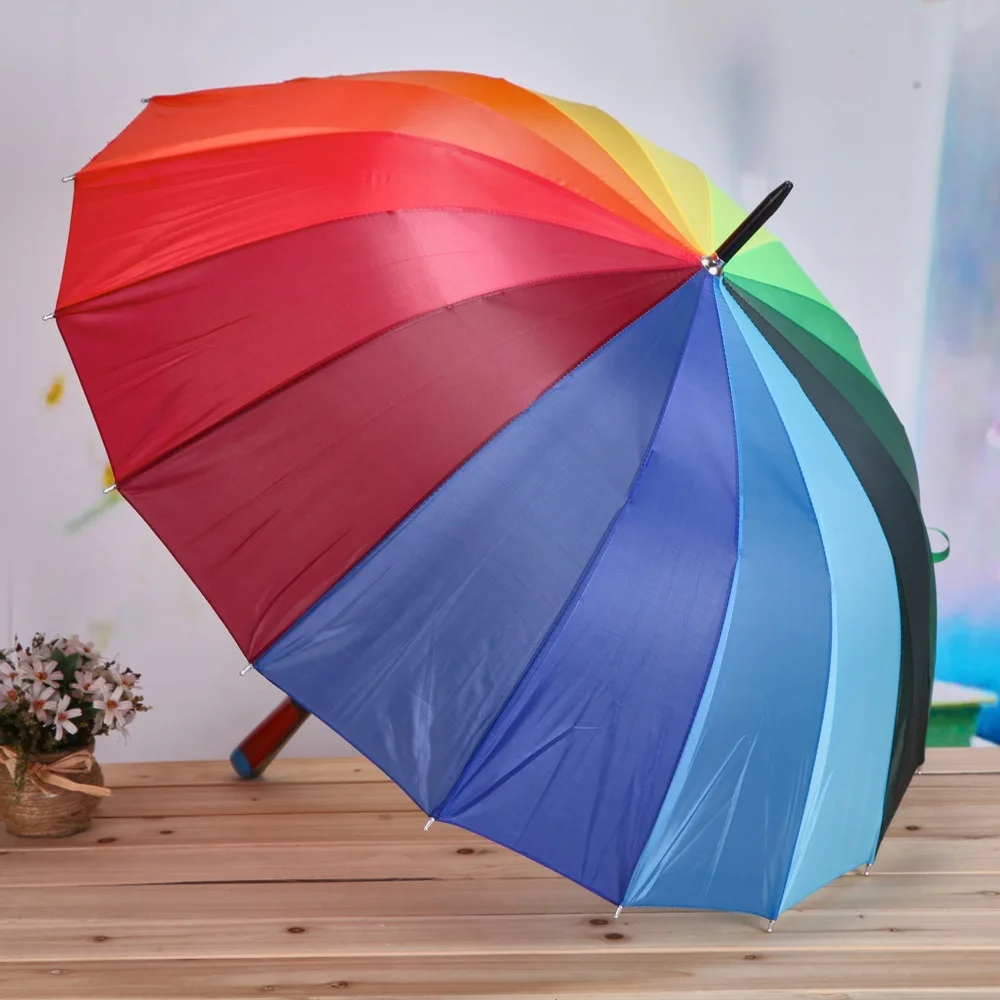 Ys- CH 16 Bone Gradient Color South Korea Rainbow Umbrella Advertising Umbrella Straight Pole Rainbow Umbrella College Style Sun
Ys- CH 16 Bone Gradient Color South Korea Rainbow Umbrella Advertising Umbrella Straight Pole Rainbow Umbrella College Style Sun