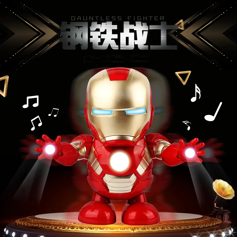 Can Dance Iron Man Marvel Avengers Action Figure Toy Led Flashlight With Light Sound Music Robot Iron Man Hero Electronic Toy
Can Dance Iron Man Marvel Avengers Action Figure Toy Led Flashlight With Light Sound Music Robot Iron Man Hero Electronic Toy