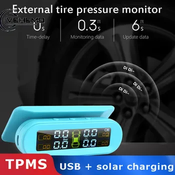 Vehemo Universal Wireless TPMS Tire Pressure Monitoring System Sensor Display Alarm for Gauge Tmps Tyre Digital Dashboard
Vehemo Universal Wireless TPMS Tire Pressure Monitoring System Sensor Display Alarm for Gauge Tmps Tyre Digital Dashboard