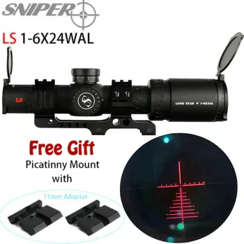 SNIPER LS 1-6X24 WAL 35mm Tube Compact Riflescope Glass Etched Reticle Red Illuminated Sight Turrets Lock Reset Rifle Scope
SNIPER LS 1-6X24 WAL 35mm Tube Compact Riflescope Glass Etched Reticle Red Illuminated Sight Turrets Lock Reset Rifle Scope