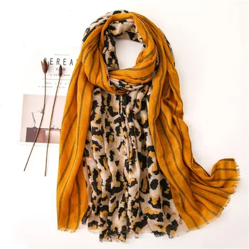 Woman Scarf Leopard Print Cotton and Linen Blend Scarf New Style Seaside Holiday Beach Wraps Sunscreen Shawl
Woman Scarf Leopard Print Cotton and Linen Blend Scarf New Style Seaside Holiday Beach Wraps Sunscreen Shawl