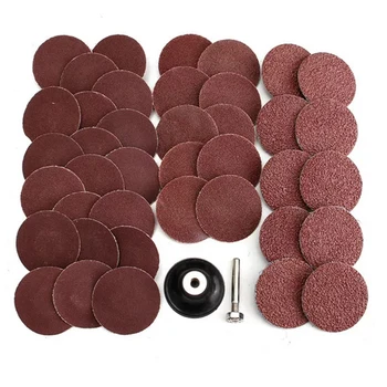 40pcs Grit Sandpaper Abrasive Tool 2 Inch Roll Lock Sanding Disc 40/80/120/240 With Mandrel 1/4“ Shank For Metal Wood Polishing
40pcs Grit Sandpaper Abrasive Tool 2 Inch Roll Lock Sanding Disc 40/80/120/240 With Mandrel 1/4“ Shank For Metal Wood Polishing