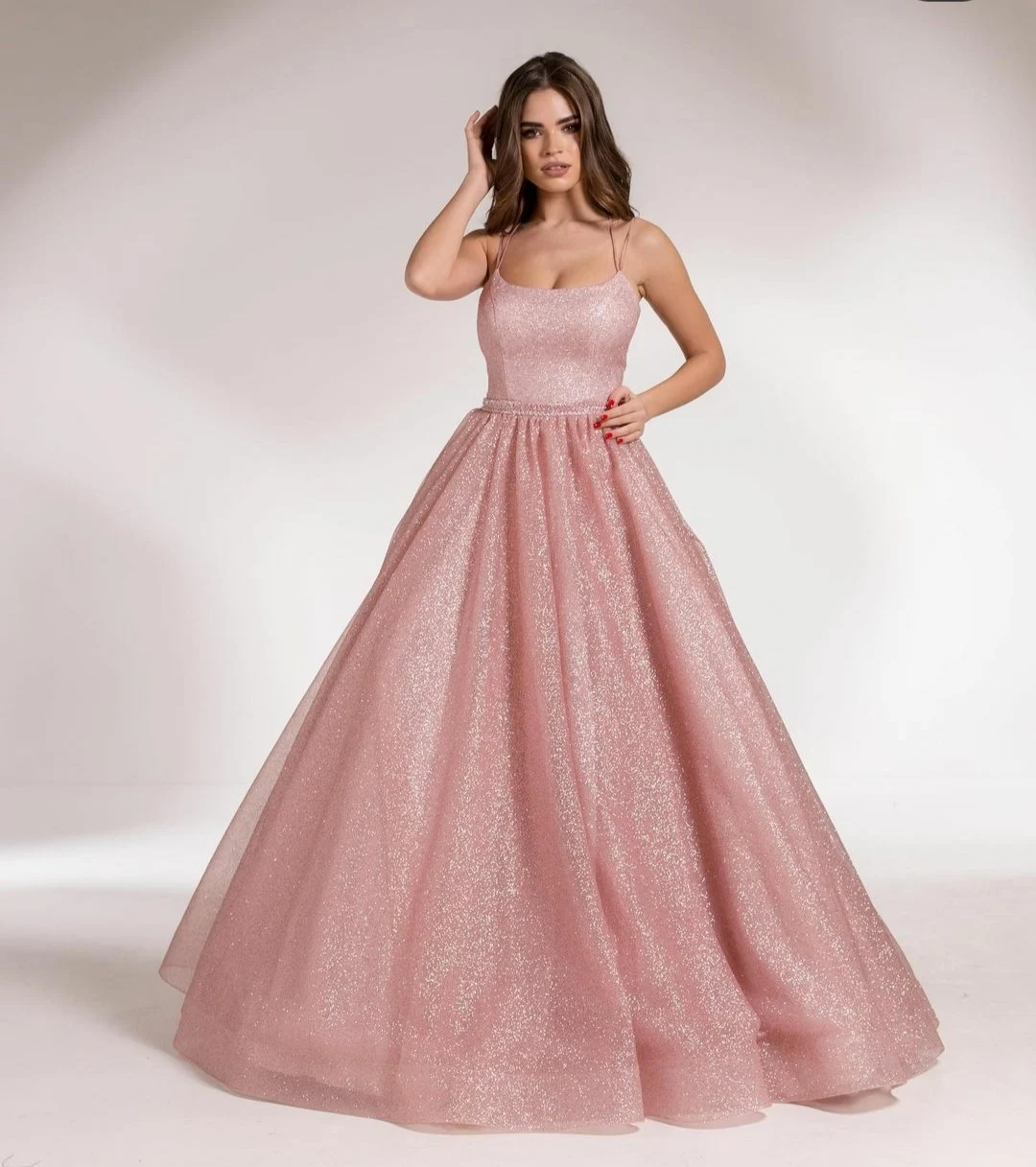Elegant Long Sparkle Pink Evening Dresses with Pockets A-Line Floor Length Abendkleid Formal Party Gown for Women
Elegant Long Sparkle Pink Evening Dresses with Pockets A-Line Floor Length Abendkleid Formal Party Gown for Women