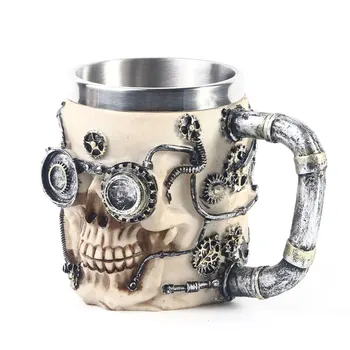 Wine Glass Coffee Cup Wine Glass Resin Skull Cool Gift Skeleton Skull Head Home Decoration Mug 
Wine Glass Coffee Cup Wine Glass Resin Skull Cool Gift Skeleton Skull Head Home Decoration Mug