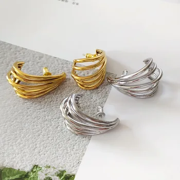 2020 New Earrings European and American Fashion Metal Texture Temperament Net Red All-match Ear Stud Earrings Female
2020 New Earrings European and American Fashion Metal Texture Temperament Net Red All-match Ear Stud Earrings Female