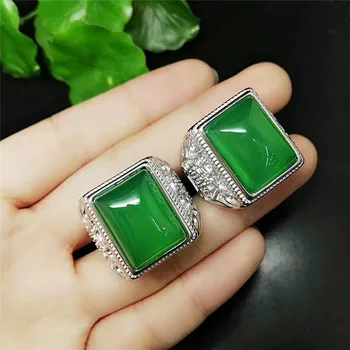 100% REAL GREEN JADE RINGS RESIZABLE AGATE RING 925 STERLING SILVER RING FOR MEN RINGS EMERALD RING NATURAL STONE JEWELRY
100% REAL GREEN JADE RINGS RESIZABLE AGATE RING 925 STERLING SILVER RING FOR MEN RINGS EMERALD RING NATURAL STONE JEWELRY