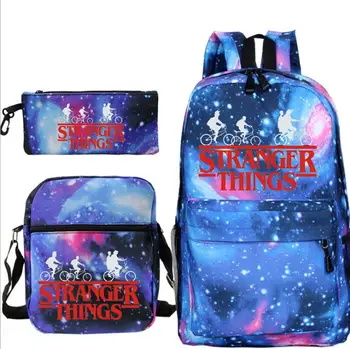 Hot Sale Stranger Things Backpack School Bags for Teenager Boys Girls Pencil Case 3Pcs/Sets Kids Travel Rucksack
Hot Sale Stranger Things Backpack School Bags for Teenager Boys Girls Pencil Case 3Pcs/Sets Kids Travel Rucksack
