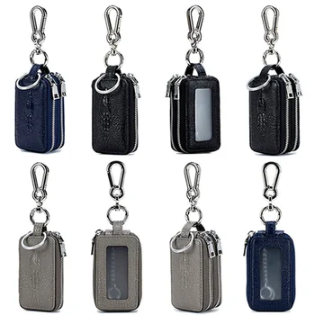Leather Key Wallets Double Zipper Car Key Bag Business Case Housekeeper Automobile Remote Controller Package
Leather Key Wallets Double Zipper Car Key Bag Business Case Housekeeper Automobile Remote Controller Package