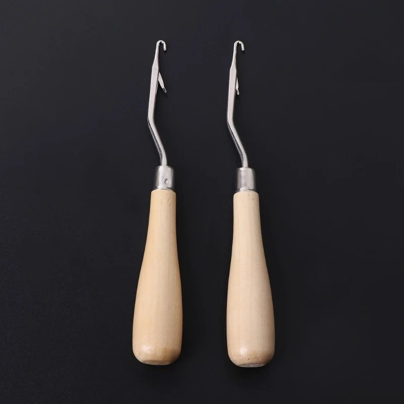 2pcs Crochet Hook Wood Handle Carpet Repair Latch Needle Knitting Hand Craft
2pcs Crochet Hook Wood Handle Carpet Repair Latch Needle Knitting Hand Craft
