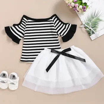 Toddler Baby Girl Stripe Top T Shirt Tutu Lace Party Prom Skirt Wedding Outfits
Toddler Baby Girl Stripe Top T Shirt Tutu Lace Party Prom Skirt Wedding Outfits