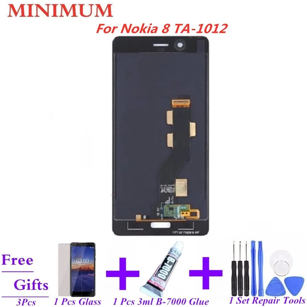 For Nokia 8 N8 TA-1012 LCD Display + Touch Screen Digitizer Assembly Replacement For Nokia8 TA-1004 TA-1052 5.3" LCDs Screen
For Nokia 8 N8 TA-1012 LCD Display + Touch Screen Digitizer Assembly Replacement For Nokia8 TA-1004 TA-1052 5.3" LCDs Screen