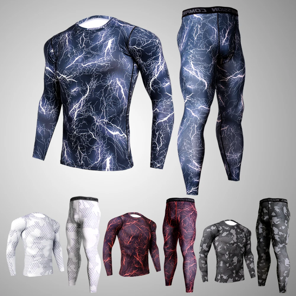 

Mens Tracksuit T-Shrit And Pants Sets Men Autumn And Winter 2 Pcs Set Sports Wear Outdoor Basketball Running Track Suit 2020