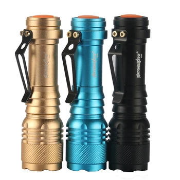 

LED Flashlight 2000LM Q5 AA/14500 3 Modes ZOOMABLE LED Flashlight Torch Super Bright Outdoor Camping Torches Brand Flashlights