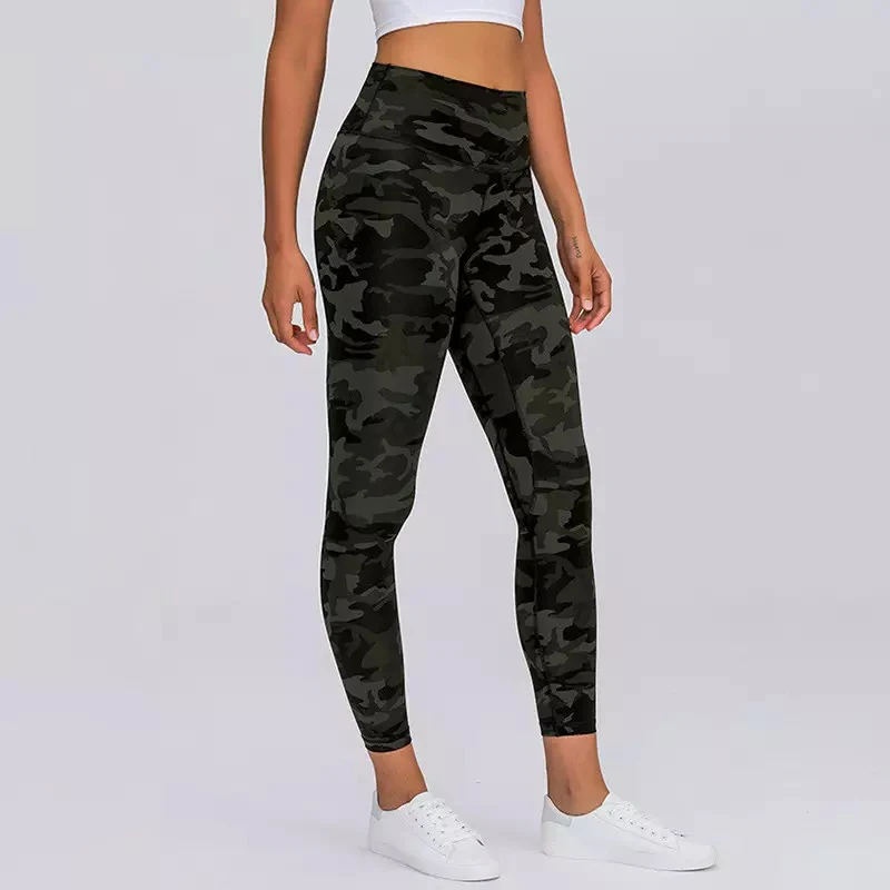 

ZenYoga EXPLORING Camo-Leopard Fitness Workout Leggings Women Naked Feel 7/8 Length Squat Proof Gym Sport Tights