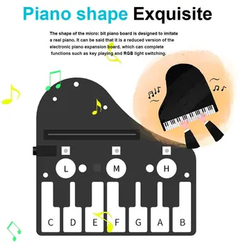 Development Module Piano Extension Board 12 Keys With Buzzer Music Play Portable Kids Gift Exercise RGB Lights For Microbit
Development Module Piano Extension Board 12 Keys With Buzzer Music Play Portable Kids Gift Exercise RGB Lights For Microbit