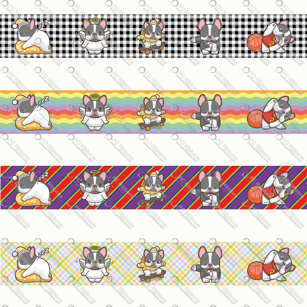 Cute French Bulldog Ribbon for Lanyard Diy Bow Key Fobs Gift Wrap Dog Collars and Leashes Printed on Grosgrain or Satin CA452
Cute French Bulldog Ribbon for Lanyard Diy Bow Key Fobs Gift Wrap Dog Collars and Leashes Printed on Grosgrain or Satin CA452