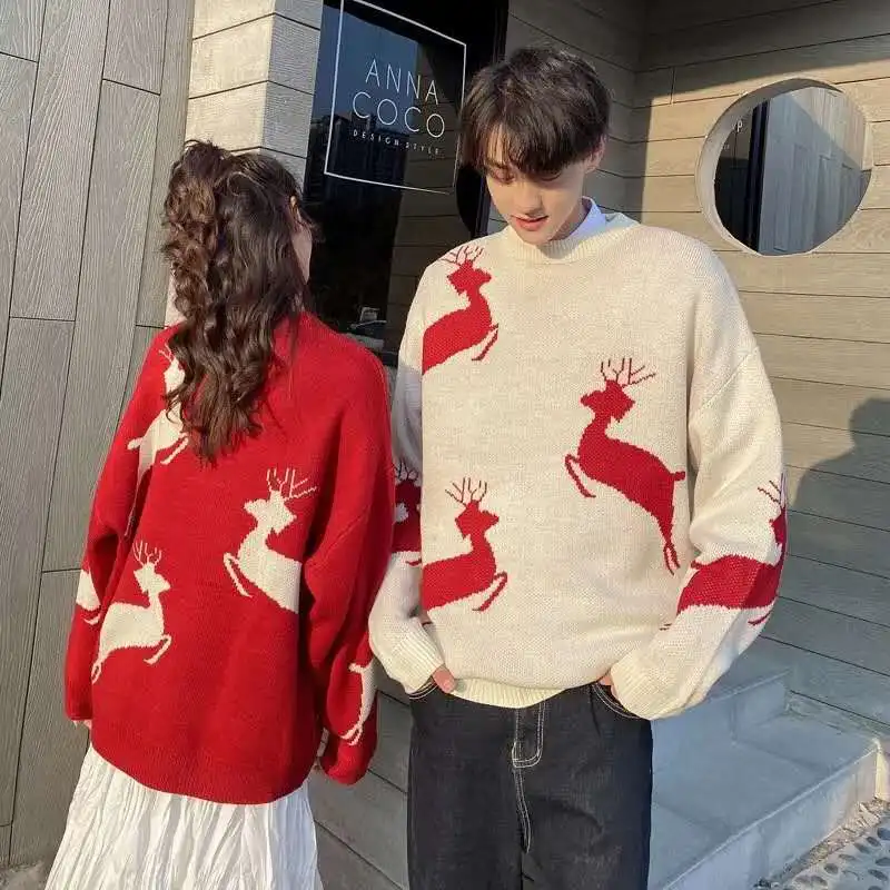 Lovers Autumn 2020 New Deer Christmas-Style Loose-Fit Pullover Lazy-Style Long-Sleeve Sweater Women's
Lovers Autumn 2020 New Deer Christmas-Style Loose-Fit Pullover Lazy-Style Long-Sleeve Sweater Women's