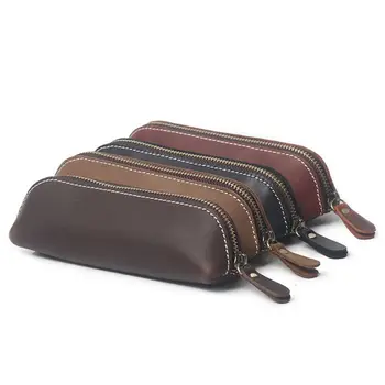 Handmade Genuine Leather Pencil Bag Vintage Retro Style Cowhide Zipper Pen Case School Bag Glasses Case Office Stationery Gift
Handmade Genuine Leather Pencil Bag Vintage Retro Style Cowhide Zipper Pen Case School Bag Glasses Case Office Stationery Gift