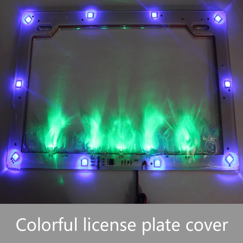 Universal Motorcycle LED 12V License Plate Frame Cover Motocross Multi-color Flash Decorative Motorcycle Licence Plate
Universal Motorcycle LED 12V License Plate Frame Cover Motocross Multi-color Flash Decorative Motorcycle Licence Plate