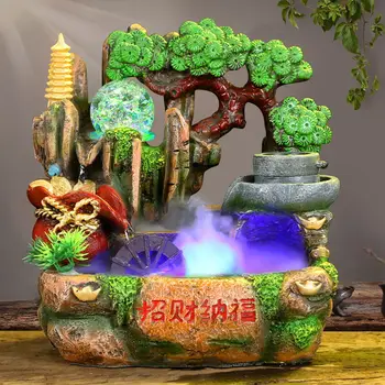 220V Feng Shui Rockery Water Fountain Indoor Tabletop Waterfall Fountains Office Lucky Decoration Waterscape Home Decor Crafts
220V Feng Shui Rockery Water Fountain Indoor Tabletop Waterfall Fountains Office Lucky Decoration Waterscape Home Decor Crafts